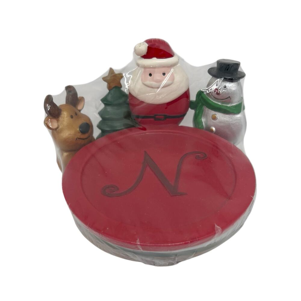 🔥 Set of 4 Christmas Coasters - Santa, Snowman, Christmas Tree, Reindeer - NEW